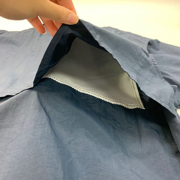 TSLA Shirt Mens L Large Navy Button Down Short Sleeve Vented Performance Fishing - Picture 8 of 12